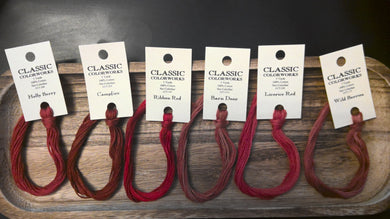 Classic Colorworks Floss Reds for Cross Stitch/Embroidery Stitch It Up VA