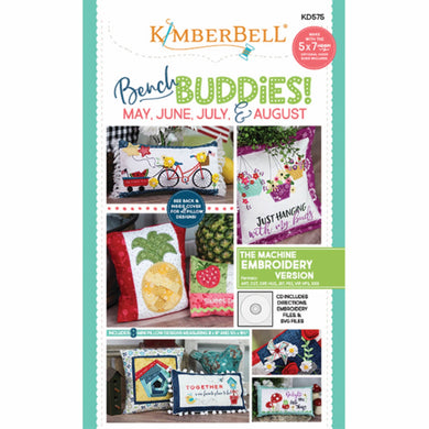 Bench Buddies Machine Embroidery CD by Kimberbell May/June/July/August Series l Stitch It Up VA