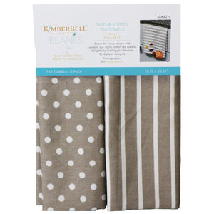 Dots and Stripes Tea Towels by Kimberbell Blank Stitch It Up VA