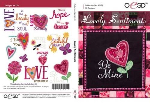 OESD Lovely Sentiments ME CD Designs Stitch It Up VA