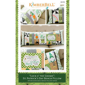 St. Patrick's Day Bench Pillow Sewing Designs by Kimberbell For Machine Sewing Stitch It Up VA