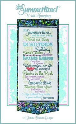 It's Summertime Wall Hanging Machine Embroidery CD by Janine Babich Stitch It Up VA