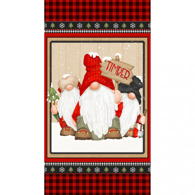 Timber Gnomies Fabric Panel by Henry Glass Stitch It Up VA