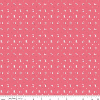 Prim Daisy Tea Rose Fabric by Lori Holt For Riley Blake Sold by Yard Stitch It Up VA