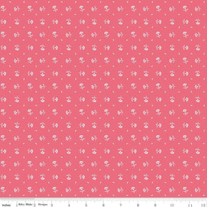 Prim Daisy Tea Rose Fabric by Lori Holt For Riley Blake Sold by Yard Stitch It Up VA