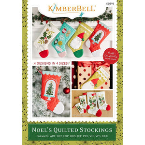 Noel&#39;s Quilted Stockings by Kimberbell  ME CD Stitch It Up VA
