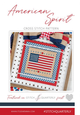 American Spirit Cross Stitch Pattern w/DMC Threads Stitch It Up VA