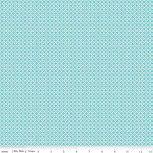 Load image into Gallery viewer, Farm Girl Vintage Flower Flat Aqua Fabric by Riley Blake Designs SBY Stitch It Up VA