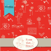 Load image into Gallery viewer, From the Heart 10&quot; Stacker Fabric by Riley Blake Stitch It Up VA