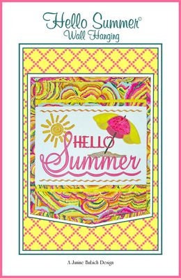 Hello Summer Wall Hanging ME CD by Janine Babich Design Stitch It Up VA