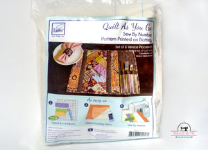 Quilt As You Go Placemats (Venice Pattern) by June Tailor Set of 6 Stitch It Up VA