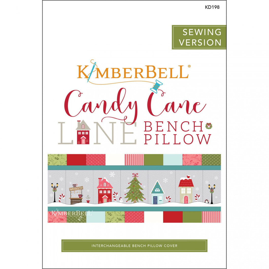 Candy Cane Lane Bench Pillow Sewing Version Pattern Book by Kimberbell Stitch It Up VA