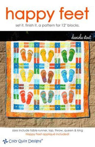 Happy Feet Quilt Pattern by Cozy Quilt Designs Stitch It Up VA