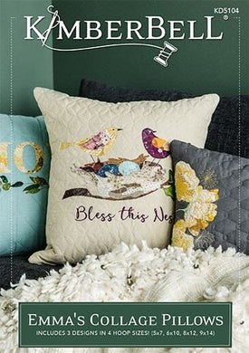 Kimberbell Emma Collage PIllows ME CD Stitch It Up VA