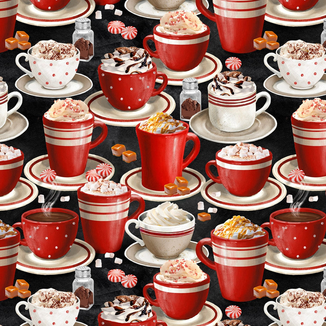 Time for Hot Cocoa Fabric by Wilminton Prints SBY Stitch It Up VA