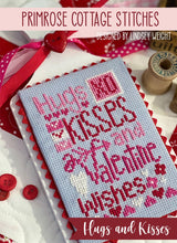 Load image into Gallery viewer, Hugs and Kisses Cross Stitch Pattern by Primrose Cottage Stitches Stitch It Up VA