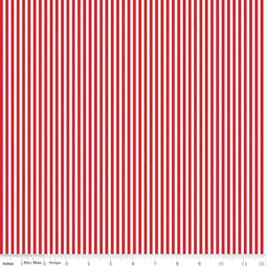 Red Stripes Fabric by Riley Blake (1/8 inch)SBY Stitch It Up VA