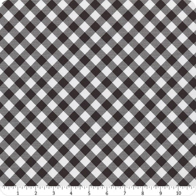 Priscilla Plaid Fabric Black & White by Henry Glass SBY ( Bias Buffalo Plaid) Designed by Priscilla Blain Stitch It Up VA