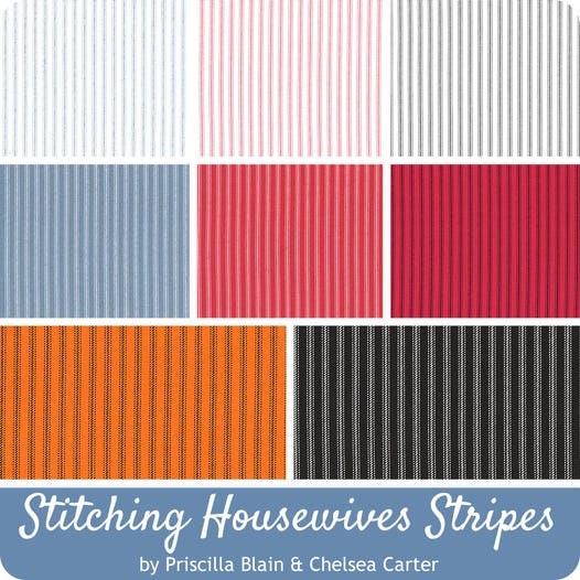 Stitching Housewives Stripes Fabric 8 Half Yard Bundle Stitch It Up VA