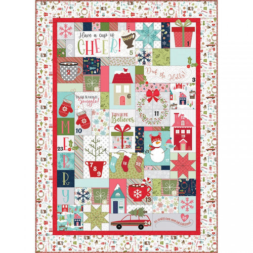 Cup of Cheer  Advent Quilt/Full Kit Includes fabric, designs and embellishments. Does not include binding or backing