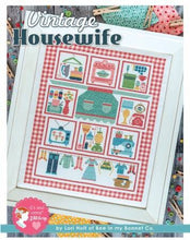 Load image into Gallery viewer, Vintage Housewife Cross Stitch Pattern by Lori Holt Stitch It Up VA