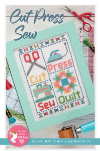 Cut Press Sew Cross Stitch Pattern by Lori Holt Stitch It Up VA