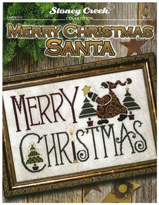 Merry Christmas Santa Cross Stitch Pattern by Stoney Creek