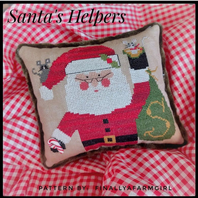 Santa Helper or Winter Messenger Cross Stitch Patterns by Finally A Farmgirl