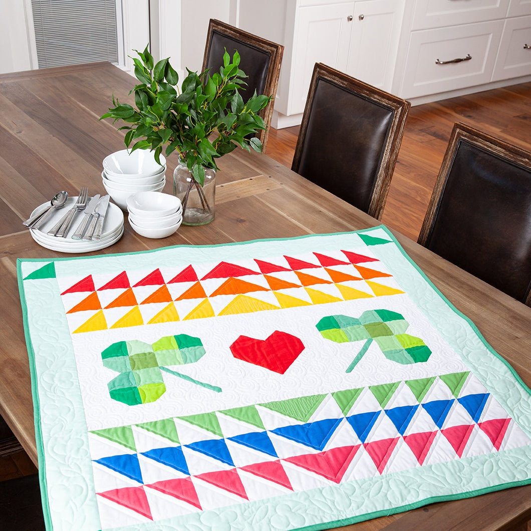 Table Topper Quilt Kit  March SHAMROCK LOVE  by Riley Blake