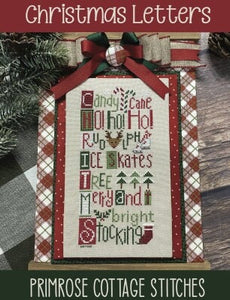 Christmas Letters Cross Stitch Pattern by Primrose Cottage Stitches/Paper Pattern