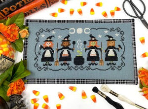 Tiny Modernist/All the Witches Cross Stitch Pattern/Paper Pattern