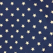 Load image into Gallery viewer, Dunroven House Star Fabric/Homespun Fabric/Primitive /Navy with Off White Stars