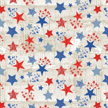 Patriotic Picnic Fabric Stars by Henry Glass