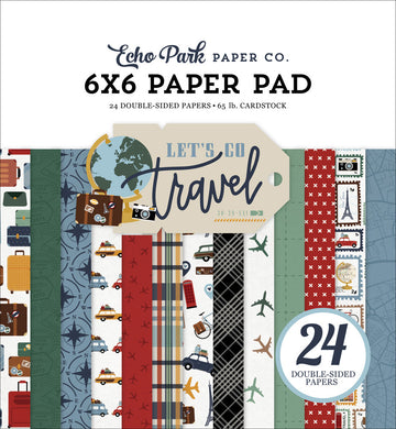 Echo Park Paper Let's Go Travel Pad 24 double sided papers