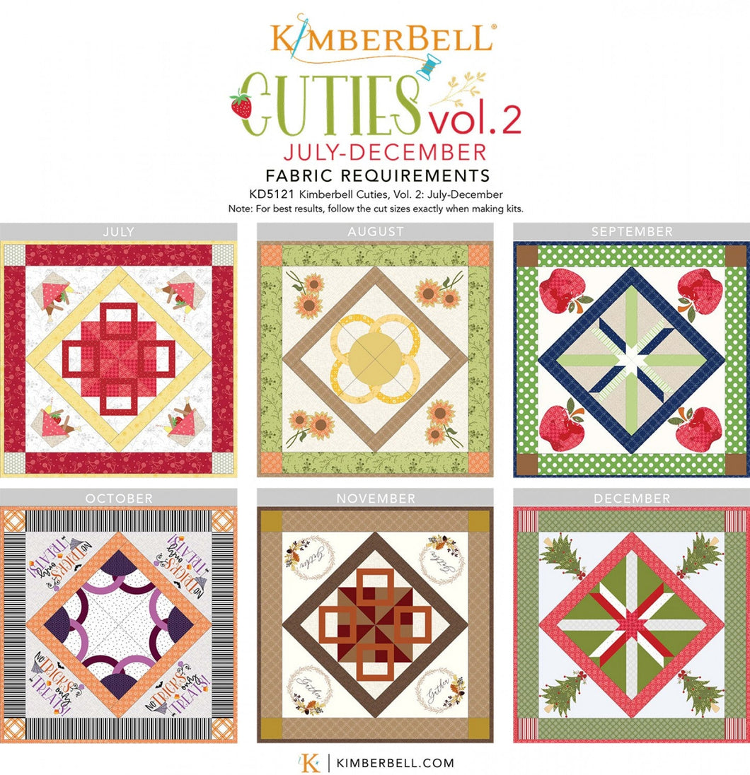 Kimberbell Cuties Volume 2 July-December Machine Embroidery Designs
