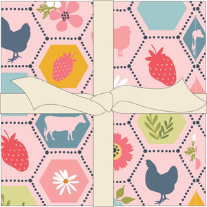 Poppie Cotton Sunshine & Camomile 42-5" fabric squares