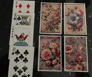 Playing Cards/Vintage Flowers